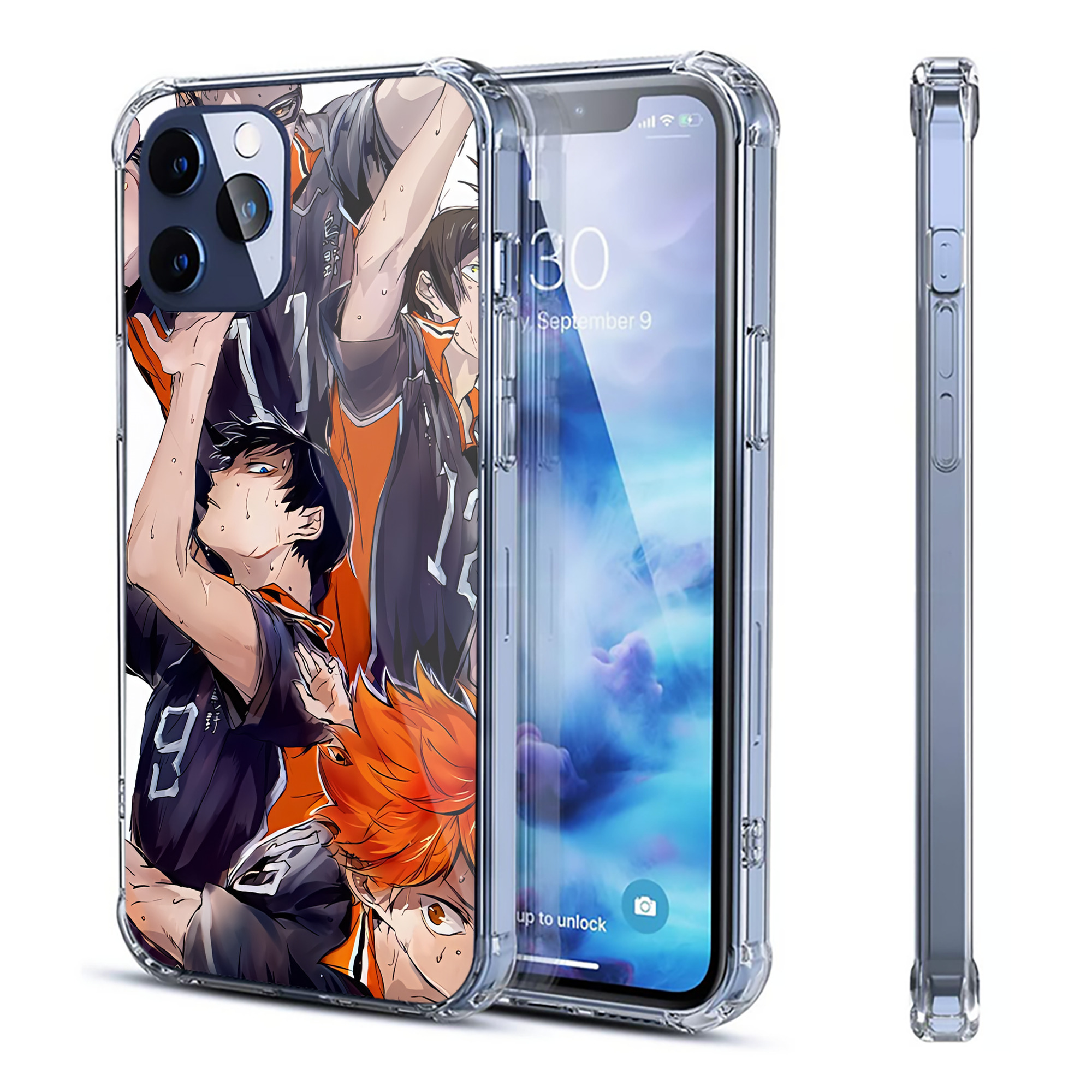 （画像用） ハイキュー!! Haikyu!! 【iPhone 12シリーズ対応】透明スマホケース（クリアソフトケース）